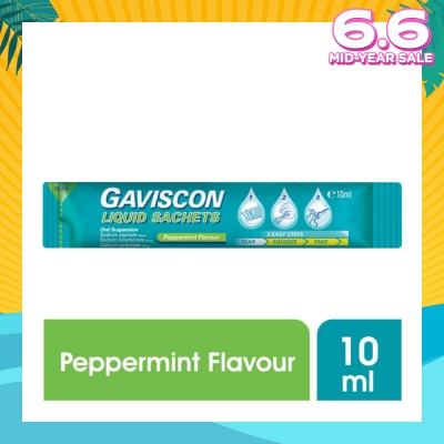 GAVISCON Gaviscon Peppermint Liquid Sachets 10ml