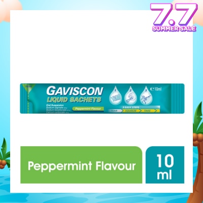 GAVISCON Gaviscon Peppermint Liquid Sachets 10ml