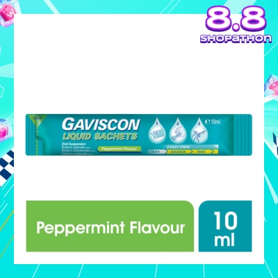 GAVISCON Gaviscon Peppermint Liquid Sachets 10ml