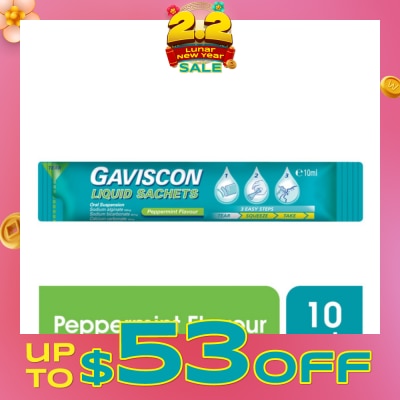 GAVISCON Gaviscon Peppermint Liquid Sachets 10ml