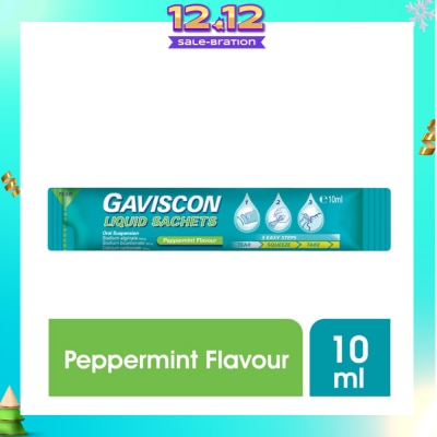 GAVISCON Gaviscon Peppermint Liquid Sachets 10ml