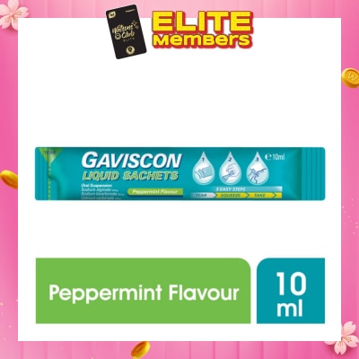 GAVISCON Gaviscon Peppermint Liquid Sachets 10ml