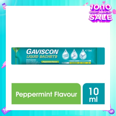 GAVISCON Gaviscon Peppermint Liquid Sachets 10ml