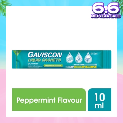 GAVISCON Gaviscon Peppermint Liquid Sachets 10ml
