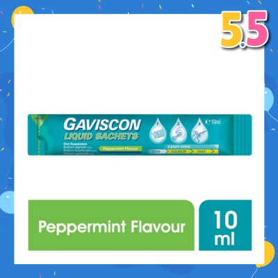 GAVISCON Gaviscon Peppermint Liquid Sachets 10ml