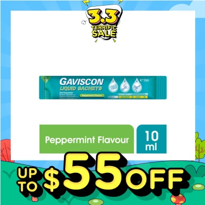 GAVISCON Gaviscon Peppermint Liquid Sachets 10ml