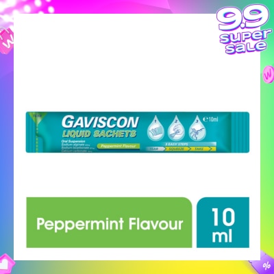 GAVISCON Gaviscon Peppermint Liquid Sachets 10ml