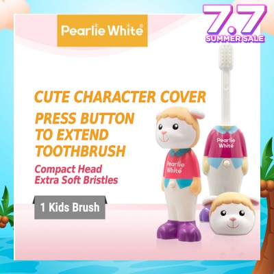 PEARLIE WHITE® Kids Toothbrush Extra Soft Bristles BPA Free (Suitable for Ages 3+ Above) Baa Baa Sheep 1s