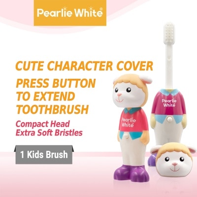 PEARLIE WHITE® Kids Toothbrush Extra Soft Bristles BPA Free (Suitable for Ages 3+ Above) Baa Baa Sheep 1s