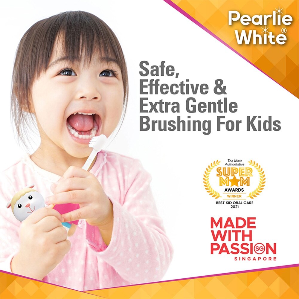 Kids Toothbrush Extra Soft Bristles BPA Free (Suitable for Ages 3+ Above) Penguin 1s