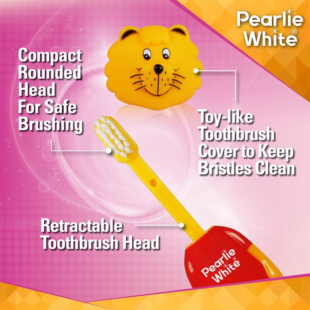 Kids Toothbrush Extra Soft Bristles BPA Free (Suitable for Ages 3+ Above) Penguin 1s