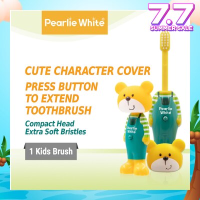 PEARLIE WHITE® Kids Toothbrush Extra Soft Bristles BPA Free (Suitable for Ages 3+ Above) Bear 1s