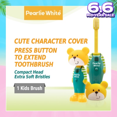 PEARLIE WHITE® Kids Toothbrush Extra Soft Bristles BPA Free (Suitable for Ages 3+ Above) Bear 1s