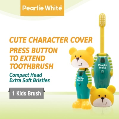 PEARLIE WHITE® Kids Toothbrush Extra Soft Bristles BPA Free (Suitable for Ages 3+ Above) Bear 1s