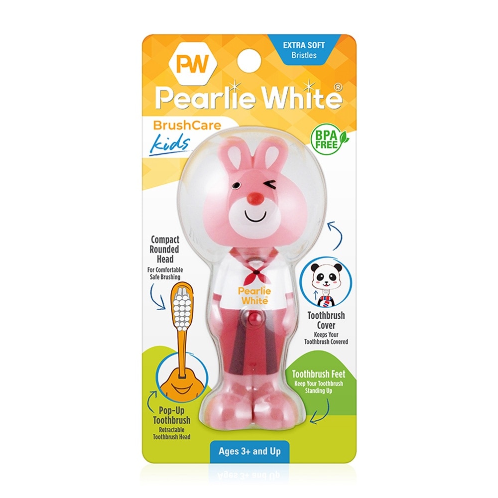 Kids Toothbrush Extra Soft Bristles BPA Free (Suitable for Ages 3+ Above) Bunny 1s
