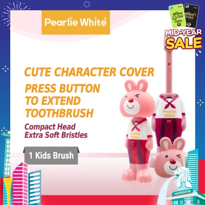 PEARLIE WHITE® Kids Toothbrush Extra Soft Bristles BPA Free (Suitable for Ages 3+ Above) Bunny 1s