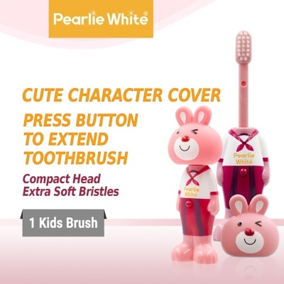 PEARLIE WHITE® Kids Toothbrush Extra Soft Bristles BPA Free (Suitable for Ages 3+ Above) Bunny 1s