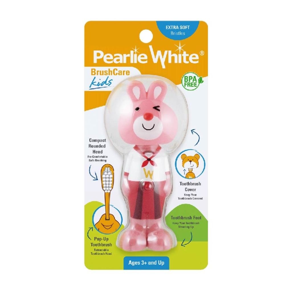 Kids Toothbrush Extra Soft Bristles BPA Free (Suitable for Ages 3+ Above) Bunny 1s