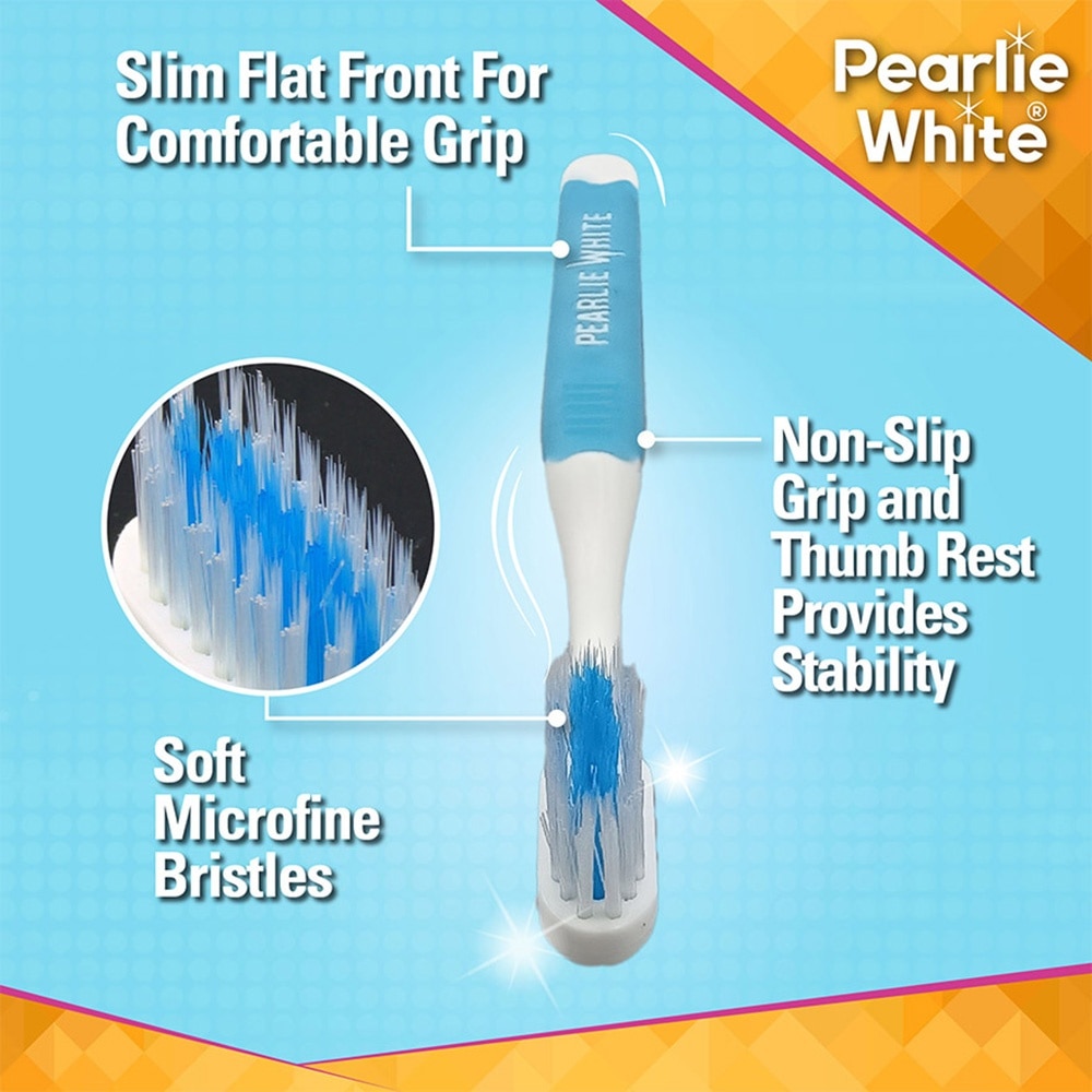 Brush Care Compact Head Soft Bristles Slim Toothbrush 3s
