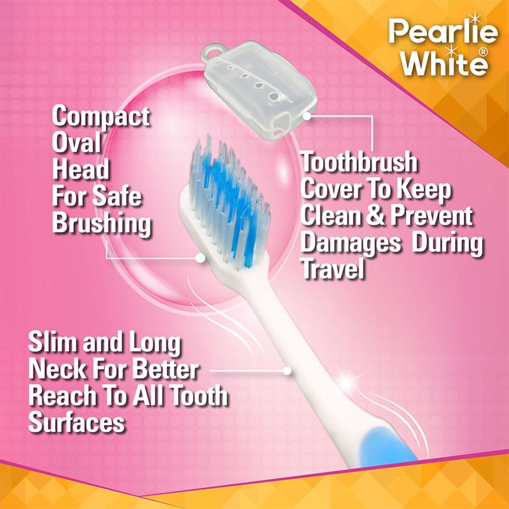 Brush Care Compact Head Soft Bristles Slim Toothbrush 3s