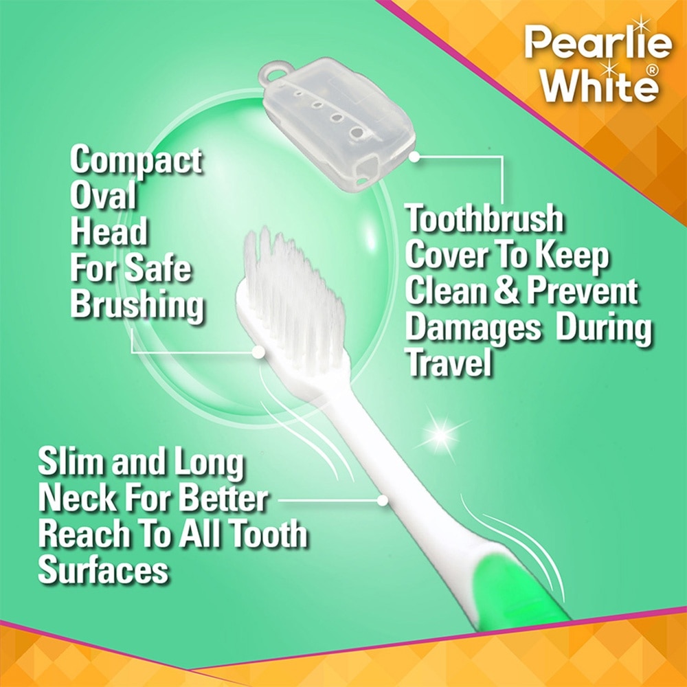 Brush Care Compact Head Extra Soft Bristles Sensitive Slim Toothbrush 3s