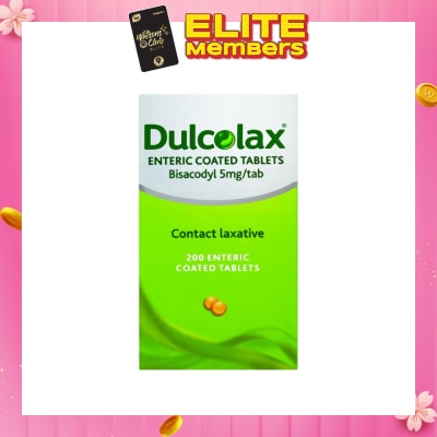 DULCOLAX Constipation Relief Tablet 200s