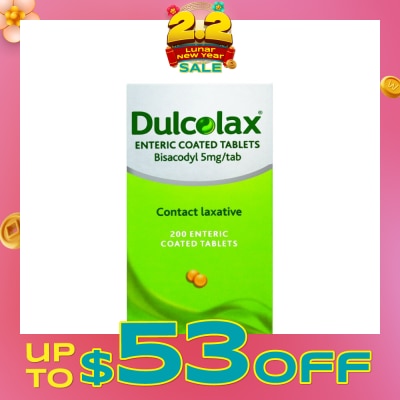 DULCOLAX Constipation Relief Tablet 200s