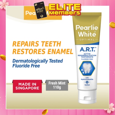 PEARLIE WHITE® Active Remineralization Toothpaste (A.R.T) (Actively Repairs & Strengthens Sensitive Teeth to its Optimum Condition) 110g