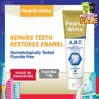 PEARLIE WHITE® Active Remineralization Toothpaste (A.R.T) (Actively Repairs & Strengthens Sensitive Teeth to its Optimum Condition) 110g
