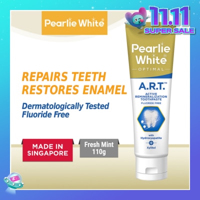PEARLIE WHITE® Active Remineralization Toothpaste (A.R.T) (Actively Repairs & Strengthens Sensitive Teeth to its Optimum Condition) 110g