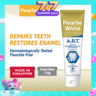 PEARLIE WHITE® - Active Remineralization Toothpaste (A.R.T) (Actively Repairs & Strengthens Sensitive Teeth to its Optimum Condition) 110g