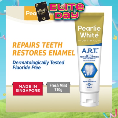 PEARLIE WHITE® - Active Remineralization Toothpaste (A.R.T) (Actively Repairs & Strengthens Sensitive Teeth to its Optimum Condition) 110g