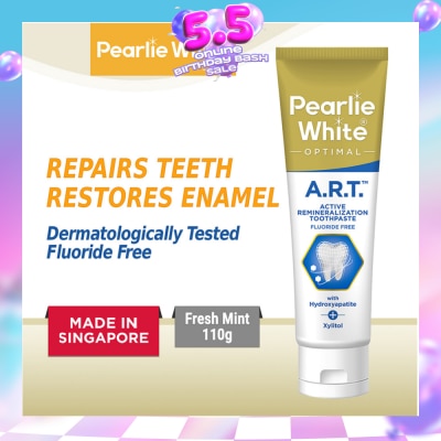 PEARLIE WHITE® - Active Remineralization Toothpaste (A.R.T) (Actively Repairs & Strengthens Sensitive Teeth to its Optimum Condition) 110g