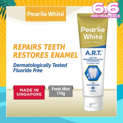 PEARLIE WHITE® Active Remineralization Toothpaste (A.R.T) (Actively Repairs & Strengthens Sensitive Teeth to its Optimum Condition) 110g