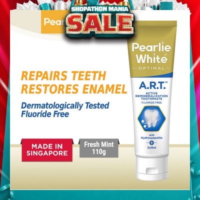 PEARLIE WHITE® - Active Remineralization Toothpaste (A.R.T) (Actively Repairs & Strengthens Sensitive Teeth to its Optimum Condition) 110g