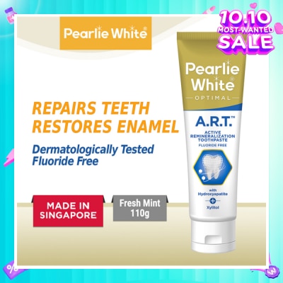 PEARLIE WHITE® Active Remineralization Toothpaste (A.R.T) (Actively Repairs & Strengthens Sensitive Teeth to its Optimum Condition) 110g