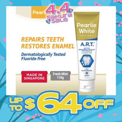 PEARLIE WHITE® - Active Remineralization Toothpaste (A.R.T) (Actively Repairs & Strengthens Sensitive Teeth to its Optimum Condition) 110g