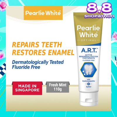 PEARLIE WHITE® Active Remineralization Toothpaste (A.R.T) (Actively Repairs & Strengthens Sensitive Teeth to its Optimum Condition) 110g