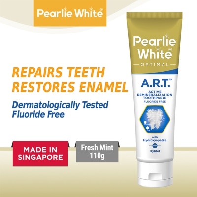 PEARLIE WHITE® Active Remineralization Toothpaste (A.R.T) (Actively Repairs & Strengthens Sensitive Teeth to its Optimum Condition) 110g