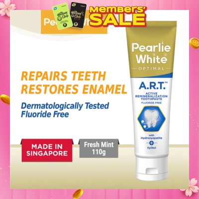 PEARLIE WHITE® Active Remineralization Toothpaste (A.R.T) (Actively Repairs & Strengthens Sensitive Teeth to its Optimum Condition) 110g
