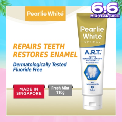 PEARLIE WHITE® Active Remineralization Toothpaste (A.R.T) (Actively Repairs & Strengthens Sensitive Teeth to its Optimum Condition) 110g