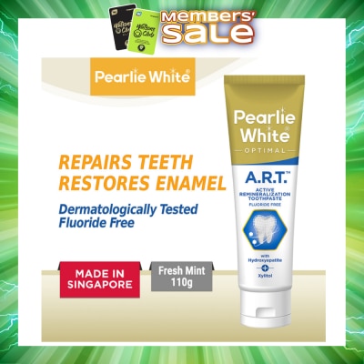 PEARLIE WHITE® - Active Remineralization Toothpaste (A.R.T) (Actively Repairs & Strengthens Sensitive Teeth to its Optimum Condition) 110g