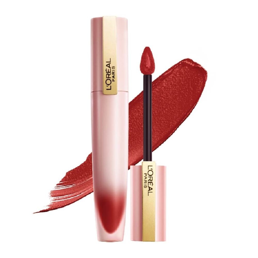 L'OREAL PARIS MAKEUP Chiffon Signature Soft Matte Lip Color Liquid Lipstick 129 I Lead 7ml