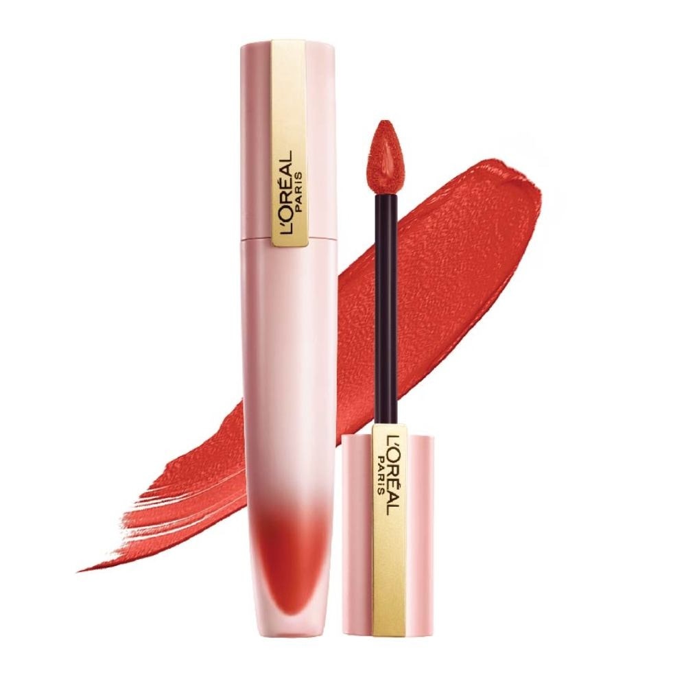 L'OREAL PARIS MAKEUP Chiffon Signature Soft Matte Lip Color Liquid Lipstick 221 I Reach Out 7ml