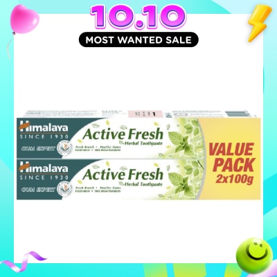 HIMALAYA Himalaya Active Fresh Herbal Toothpaste 100g x 2s image