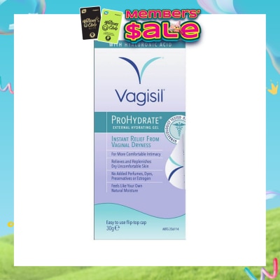 VAGISIL® - Prohydrate External Hydrating Gel (Relieve & Replenish Dry Uncomfortable Skin) 30g