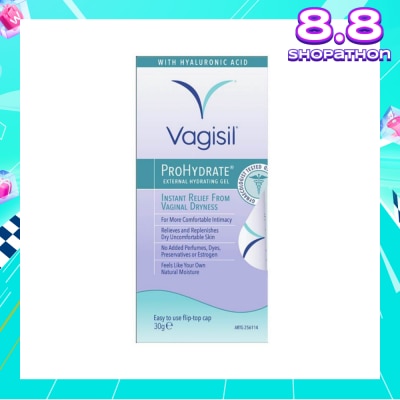 VAGISIL® Prohydrate External Hydrating Gel (Relieve & Replenish Dry Uncomfortable Skin) 30g