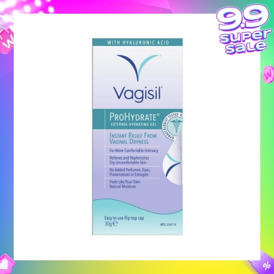 VAGISIL® Prohydrate External Hydrating Gel (Relieve & Replenish Dry Uncomfortable Skin) 30g