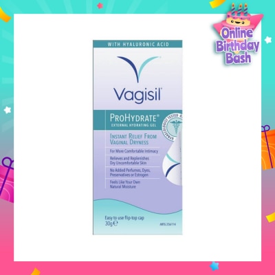 VAGISIL® Prohydrate External Hydrating Gel (Relieve & Replenish Dry Uncomfortable Skin) 30g