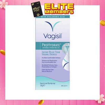 VAGISIL® Prohydrate External Hydrating Gel (Relieve & Replenish Dry Uncomfortable Skin) 30g